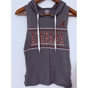 Colosseum Men's Alabama Crimson Tide Varsity Sleeveless Hoodie Tank Top Size S